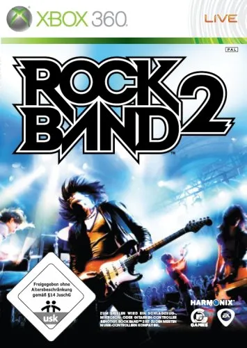 Rock Band 2 - Das ultimative Musikspiel - Games, erlebe mit Freunden die besten Rock-Hits und verbessere deine Bandfähigkeiten in diesem mitreißenden Multiplayer-Erlebnis.