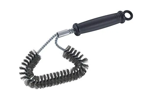 RÖSLE Winkel-Reinigungsbürste GapX, Hochwertige Bürste für Grillroste, für alle Rostarten, Edelstahl, PP Polypropylen, Schwarz / Silbern