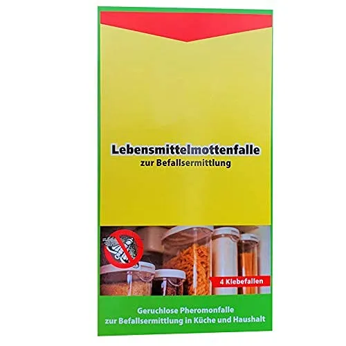 Stück Lebensmittel-Mottenfalle Leimfalle Mottenpapier Klebefalle 2