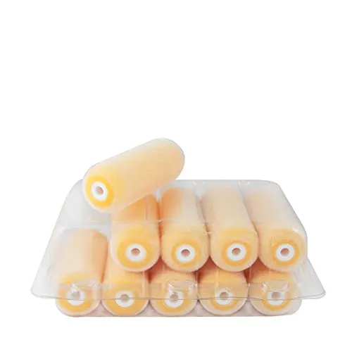 10x Farbklecks24 Flockwalze 11cm beid. rund, Lackierwalze