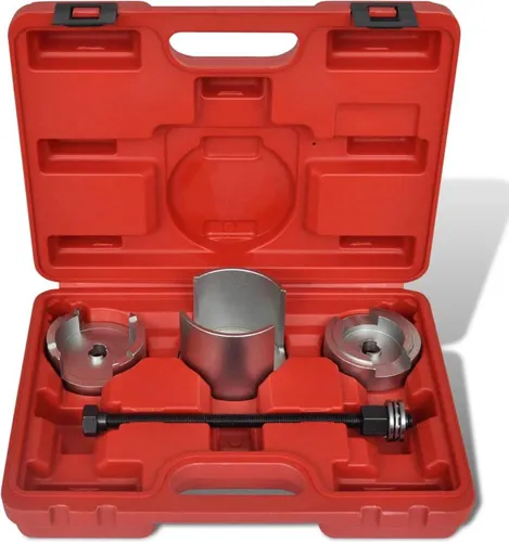 vidaXL Hinterachse Lager Reparatursatz Set - Werkzeug-Set für Hinterachslager aus hochwertigem Kohlenstoffstahl, ideal für Renault Laguna, ermöglicht eine schnelle und einfache Montage der Hinterachse.