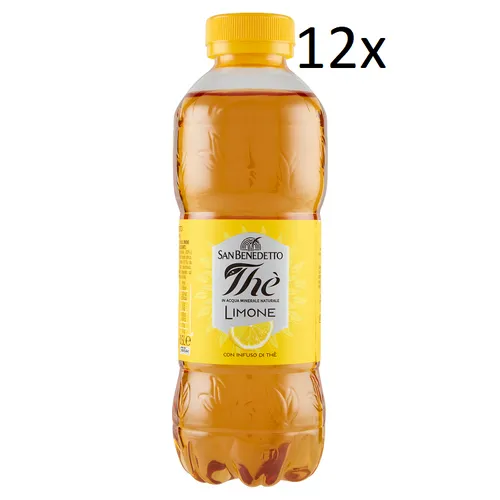 12x San benedetto Eistee Zitrone The' Limone  PET 50 cl  tea the erfrischend