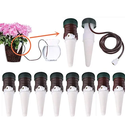 Wasserspender für Pflanzen Automatische,10 PCS Keramik Pflanzen Bewässerung Bewässerungssystem System,Wasserspender für Zimmerpflanzen