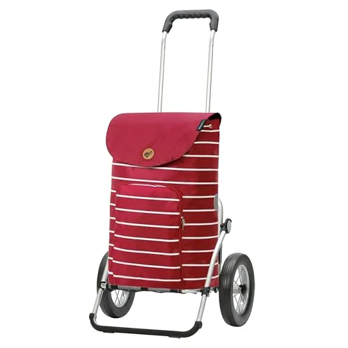 Andersen Royal Shopper Mia rot – Klappbarer Einkaufstrolley - Praktischer Einkaufstrolley mit klappbarer Ladefläche, belastbar bis 50 kg. Ideal für den täglichen Einkauf – leicht, wasserabweisend und mit sicherem Kordelzugverschluss.