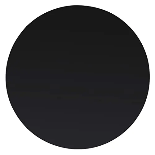 vidaXL Rund Tischplatte aus gehärtetem Glas 900mm schwarz in schwarz von vidaXL