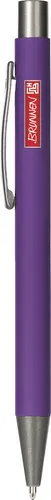 Brunnen Kugelschreiber Colour Code 14cm purple violett lila gummiert