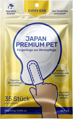 Pet Ohrenreiniger Pads für Hund & Katze | 35 Stk. mit Aloe & Hamamelis