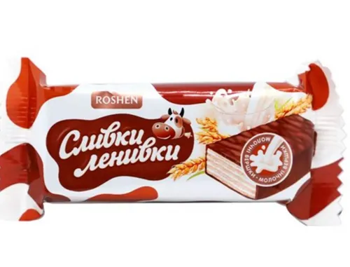 Roshen Pralinen Sliwki-Leniwki Waffel Milchfuellung 500g LOSE    Süßigkeiten