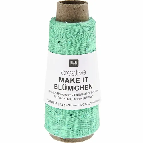 Wolle Kreativ! Rico - Creative make it Blümchen Fb. 7 türkis 25 g