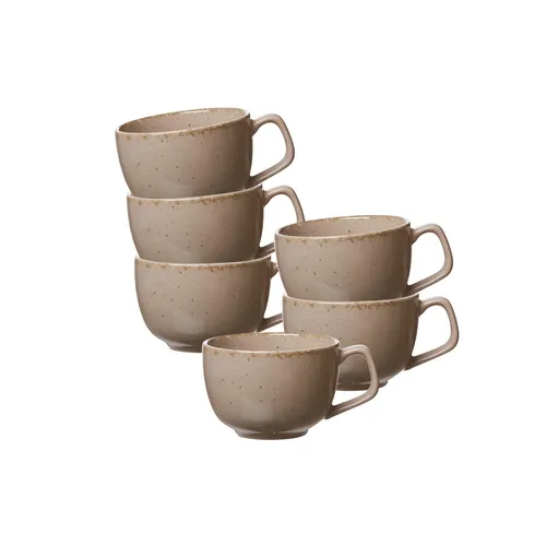 Ritzenhoff & Breker Casa Kaffeetasse 200 ml 6er Set grau - DS - Thermobehälter: Charmante 6er Kaffeetasse im Vintage-Look, spülmaschinenfest und ideal zum Mix & Match für individuelle Farbspiele.