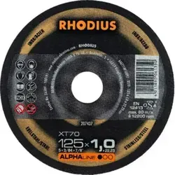 RHODIUS Trennscheibe XT70 125 x 1,0mm gerade