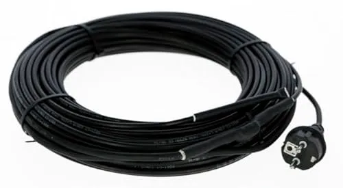 Dachrinnen Heizkabel 25m, 500 Watt - Effizientes Frostschutz Heizkabel für Dachrinnen, 25 m lang und ideal für winterliche Einsätze, schützt vor Eisbildung.