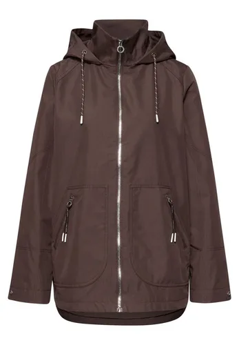 Street One Damen Parka mit Kapuze - Stylischer Twill Parka für Damen, ideal für den Alltag. Mit praktischer Kapuze und Reißverschluss für optimalen Tragekomfort.