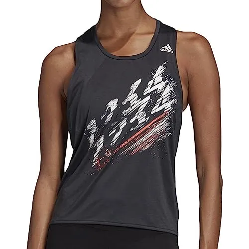 adidas Womens Speed Tank W Shirt, Black, XS