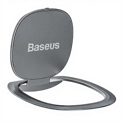 Baseus Unsichtbare Handy-Ringhalterung | 360-Grad drehbarer Metall-Fingergriff Verstellbare Handyhalterung & Ständer - Silber