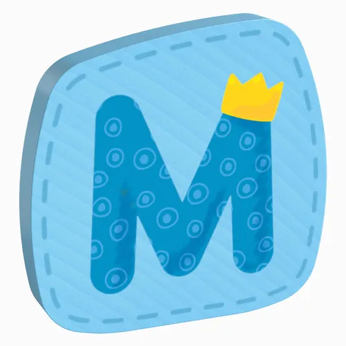 HABA Holzbuchstabe M Buchstaben Türschild Wand Dekoration Kinderzimmer Kind Baby