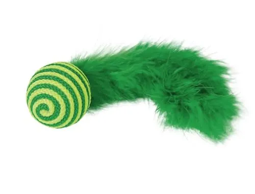 Nobby 66942 Ball mit Rassel und Federn
