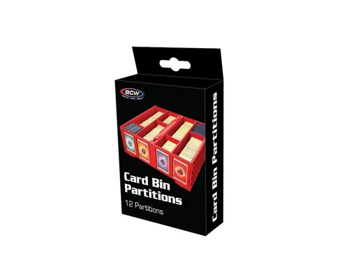BCW Sammelkarte BCW Card Bin Partitions Red (12 ct)