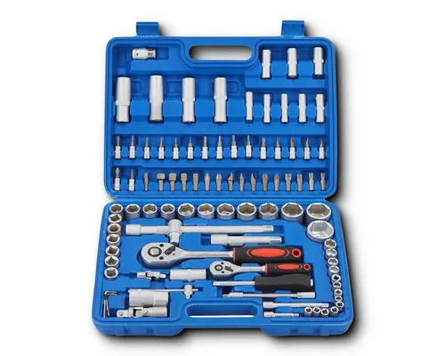 HOOZ Werkzeugset Steckschlüsselset– 2 Ratschen 1/4