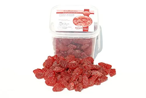 500g getrocknete Erdbeeren - Trockenfrüchte mit intensivem Erdbeergeschmack, reich an Vitaminen und perfekt als Snack oder Zutat für Müsli und Backwaren.