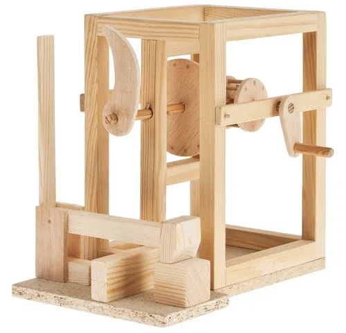 matches21 HOME & HOBBY Leonardo Da Vinci Hammerwerk Bausatz Holzbaukasten