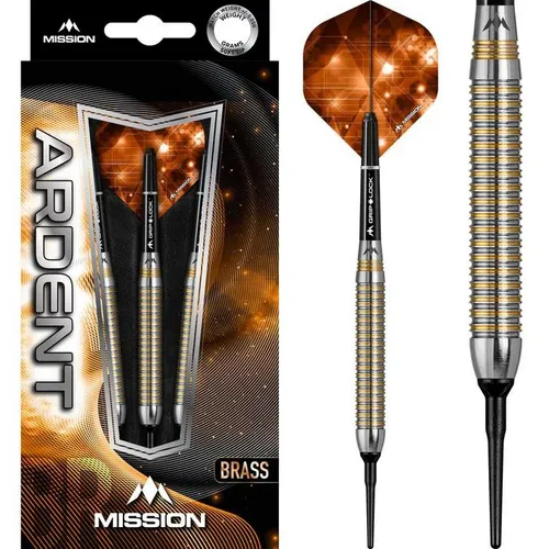 Mission Darts Ardent Brass Messing  M1 18g (Soft Dart) Dartpfeil NEU