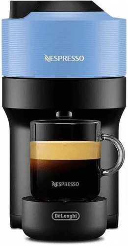 Nespresso De Longhi ENV90.A Vertuo Pop - Kaffeekapselmaschine mit 4 Tassengrößen und innovativer Centrifusion-Technologie, inkl. Willkommens-Paket
