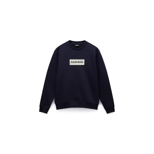 NAPAPIJRI Sweatshirt mit Rundhalsausschnitt NP0A4I1A, Marineblau 1761, M - Hochwertiges Herren Sweatshirt in Marineblau, ideal für lässige Outfits und bietet höchsten Tragekomfort.