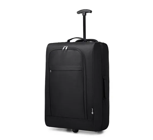 KONO Kofferrucksack - Leichtgewicht Kabinentrolley Handgepäck Koffer, Schwarz - Koffer für Handgepäck, leicht und kompakt mit den Maßen 53 x 36 x 18 cm, ideal für Reisen und Wochenendtrips.