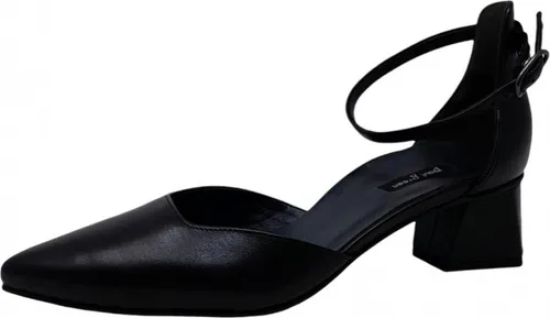 Paul Green Damen Pumps - Elegante Riemchen Pumps in Schwarz - Damen-Pumps mit feinen Halteriemen und blockabsatz für höchsten Tragekomfort. Ideal für abends, gefertigt aus hochwertigem Leder mit einer Absatzhöhe von 4.5 cm.