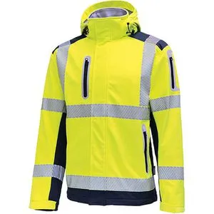 Triuso Softshelljacke VW177TY, signalgelb, Gr. 3XL