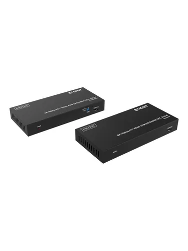 4K HDBaseT DS-55522 - Video/Audiotransmitter und -empfänger - HDBaseT Sender und Empfänger für Video, Audio und USB, überträgt bis zu 150 m über CAT 6a/7/8 für maximale Flexibilität.