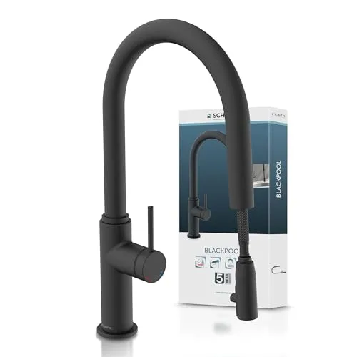 SCHÜTTE 79566 Blackpool Küchenarmatur in schwarz von Schütte