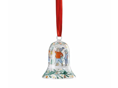 Hutschenreuther Kristallglocke 2024 - Exklusive Weihnachtsbaumglocke aus feinstem Kristallglas mit liebevoll eingravierten Motiven. Ideal als Geschenk oder zur festlichen Dekoration Ihres Zuhauses.