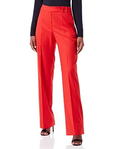 HUGO Women's Hettis Pants, Medium Red613, 38 von HUGO BOSS