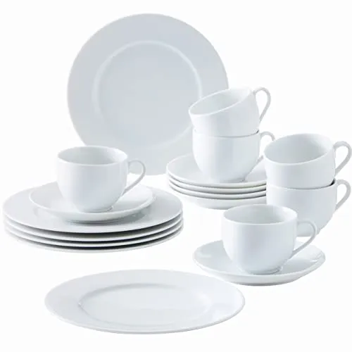 KAHLA Aronda Kaffee-Set 18tlg. für 6 Personen in weiß von Kahla