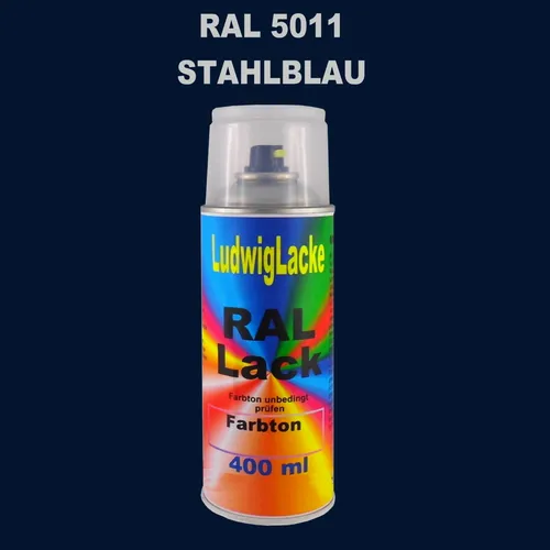 Ral Spraydose 5011 Stahlblau 400ml glänzend Buntlack Decolack Lack spray