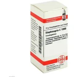 Staphisagria C1000 10 G - Homöopathisches Arzneimittel - Arzneimittel zur Unterstützung des Wohlbefindens, enthält Sucrose und ist ohne Verschreibung erhältlich. Ideal für die homöopathische Behandlung.