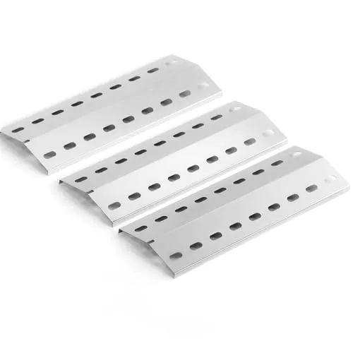 GIRXZYBX 39,5 x 15 cm Brennerabdeckung Heizplatte für Landmann Grillchef, Landmann Triton, Landmann Minton, Landmann Avalon, Grandhall Maxim GT4, Edelstahl Flammenverteiler Flavorizer Bars