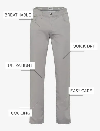 BRAX Feel Good Style Cadiz Platin 38/34 - Wanderhose in Ultralight-Qualität, Straight Fit für optimalen Tragekomfort und nachhaltig produziert – ideal für aktive Outdoor-Abenteuer.