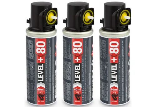 LEVEL+ Gaskartusche 80mm 40ml für Stiftnagler von Level+