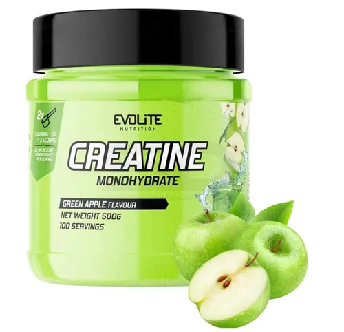Evolite Nutrition EVOLITE® CREATINE Monohydrat 500g – Reines Kreatin für Sportler - EVOLITE Creatine Monohydrate 500g – Hochkonzentriertes Kreatin für effektives Training. Unterstützt Muskelkraft und Ausdauer ohne Zusatzstoffe. Ideal für Fitness-Enthusiasten!