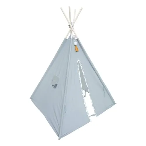 Atmosphera Tipi Kind Wapi - Baumwolle und Pappel - Blau - Bauspielzeug & Konstruktionsspielzeug, fördert die Kreativität und bietet einen gemütlichen Rückzugsort für Kinder.