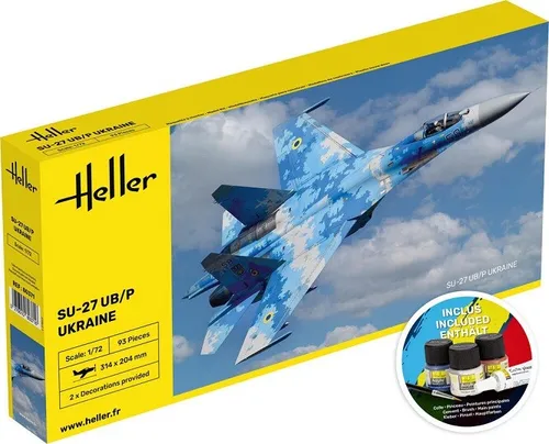 Heller 56371 - 1/72 STARTER KIT SU-27 UB/P Ukraine - Neu