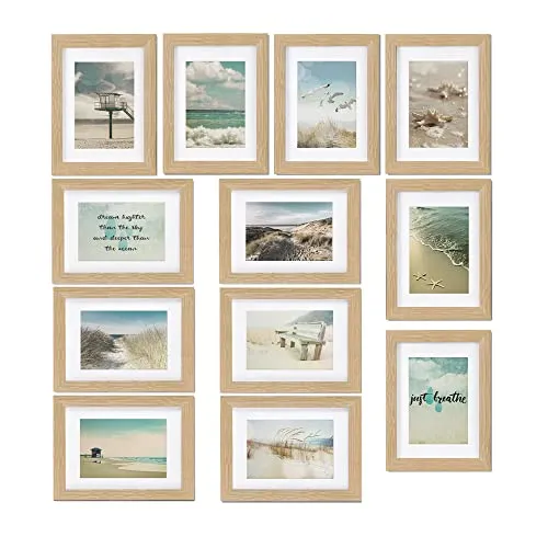 bomoe Bilderrahmen Ocean, 12tlg Set, Eiche