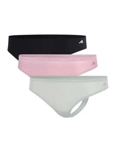 adidas Damen Thong (3PK) - Sport Active Light Flex-Packaged Panties - Funktionsunterwäsche für Damen, bequem und atmungsaktiv, perfekt für aktive Tage und Sport.