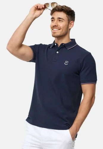 Indicode Herren Wallo Poloshirt aus Baumwolle | Stilvolles Poloshirt in Navy, M - Klassisches Herrenpoloshirt mit Polokragen und feinen Kontrastakzenten. Der Regular Fit bietet angenehme Bewegungsfreiheit und lässt sich vielseitig kombinieren. Hohe Qualität und modernes Design für deinen Alltag.