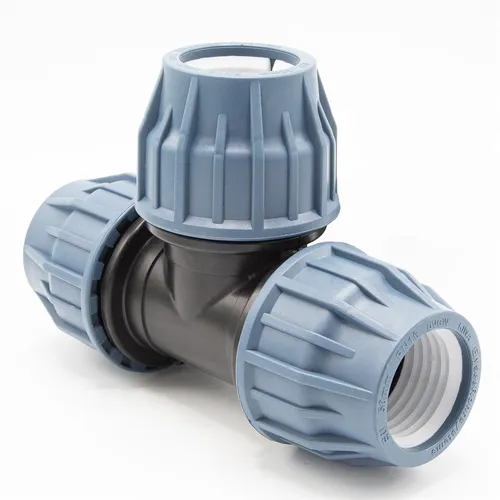 PP Kupplung I T-Stück l 50 mm I Klemmverbinder mit 2 Anschlüssen I bm_319