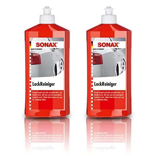 2x 500ml SONAX LACKREINIGER LACK REINIGER INTENSIV PFLEGE POLITUR PFLEGE