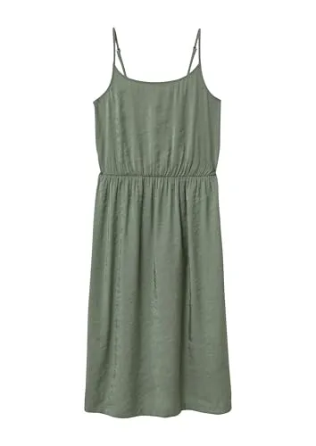 s.Oliver Glänzendes Spaghettiträger-Kleid - Freizeitkleid für Damen aus Viskosemix mit elastischer Taille und verstellbaren Trägern für perfekten Sitz und Komfort.